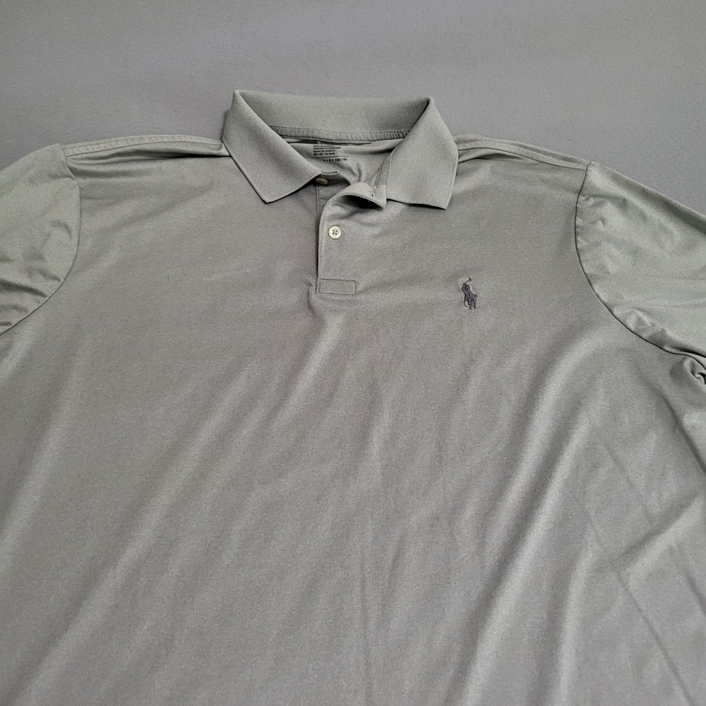 Polo Ralph Lauren Performance Golf Polo Shirt Men's Size L Short Sleeve Gray - Picture 2 of 8
